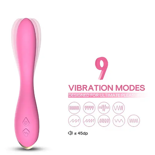 Вібратор B - Series Joy Boss Series Flamingo 22 см рожевий - фото 4