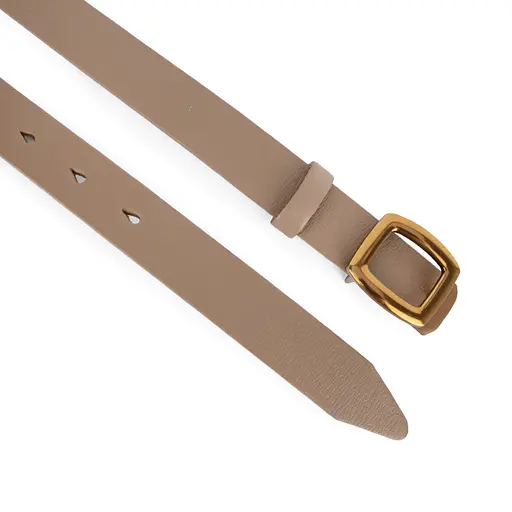 Ремінь шкіряний жіночий НС-2558 (110 см) бежевий - фото 3