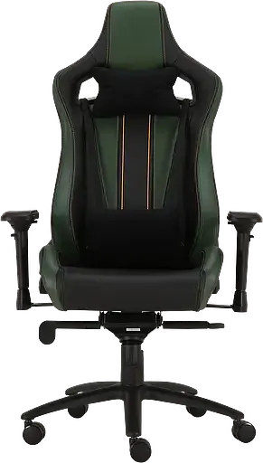Геймерское кресло GT Racer черное с темно-зеленым (X-0715 Black/Dark Green) - фото 2
