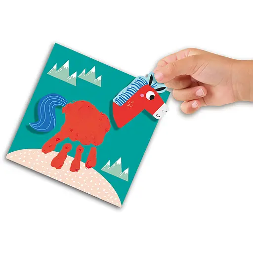 Набор для творчества Ses Creative My first с пальчиковыми красками Нарисуй Животное (14443S) - фото 4