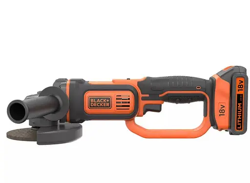 Шлифмашина угловая - болгарка аккумуляторная Black&Decker с АКБ и ЗУ BCG720M1 - фото 2