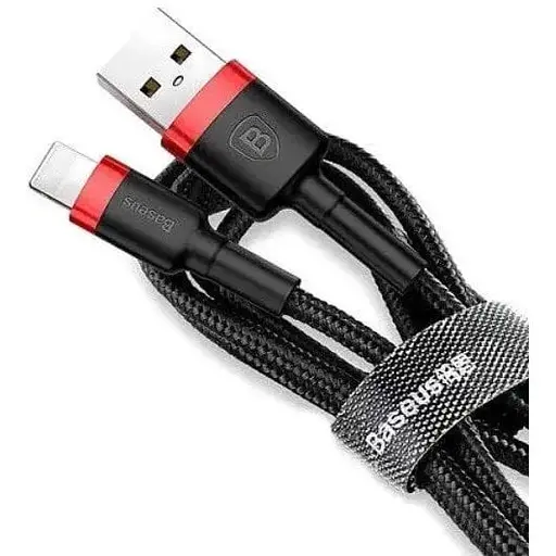 Кабель Baseus cafule Cable USB For lightning 1.5A 2 м Червоний + Чорний - фото 1