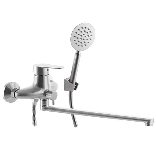 Змішувач для ванни Zerix ASA-006 ZX3159 Нержавіюча сталь - фото 1