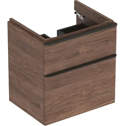 Тумба под умывальник Geberit Smyle Square 60 см 500.352.JR.1 орех темный - фото 1
