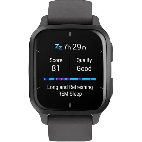 Смарт-годинник Garmin Venu Sq 2 Slate Aluminum Bezel with Shadow Gray Case and Silicone Band (010-02701-00/10/80) - фото 4