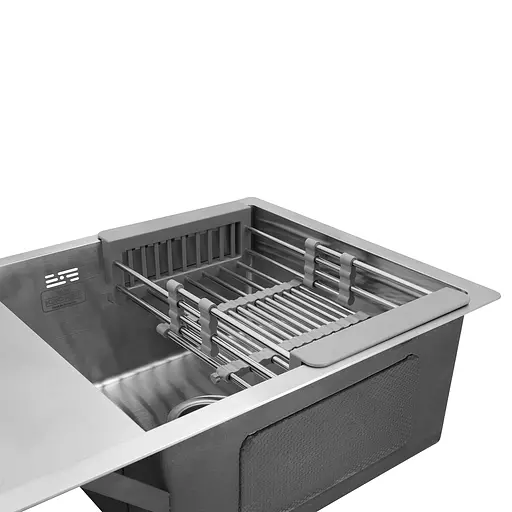 Кухонная мойка Kroner KRP Gebürstet-7844RHM (3,0/1,0 мм) CV022804, Нержавеющая сталь - фото 6