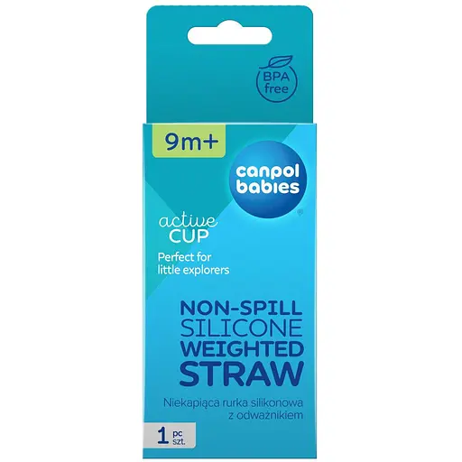 Трубочка непроливная Canpol babies силиконовая с утяжелителем к кружке 56/510 (56/622) - фото 3