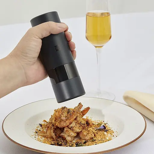 Подрібнювач солі та перцю HuoHou Electric Grinder Black (HU0141) [52440] - фото 4