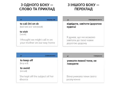Настольная игра English Student Карточки для изучения английского языка English Student Phrasal Verbs В2-С1 (укр.) (591225980) - фото 2