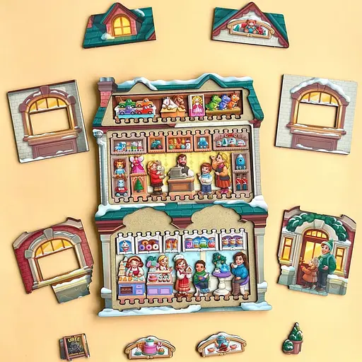 Двошаровий пазл-вкладиш "Магазин іграшок" PSD304 (ПСД304) - фото 10