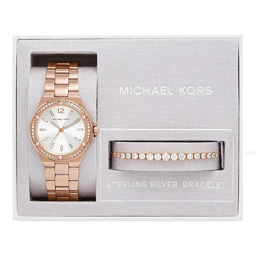 Женский подарочный набор MICHAEL KORS MK1053SET Lennox (часы + браслет) - фото 2