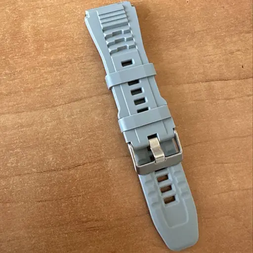 Ремешок серый каучуковый размер 24 - фото 2