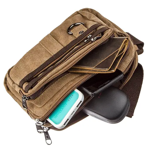 Чоловіча сумка-бананка Vintage 22х15х4,5 см sum0012907 - фото 3