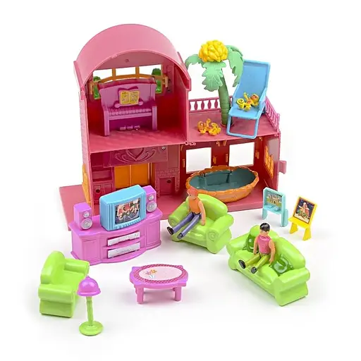 Игровой набор домиков для кукол с мебелью IM421