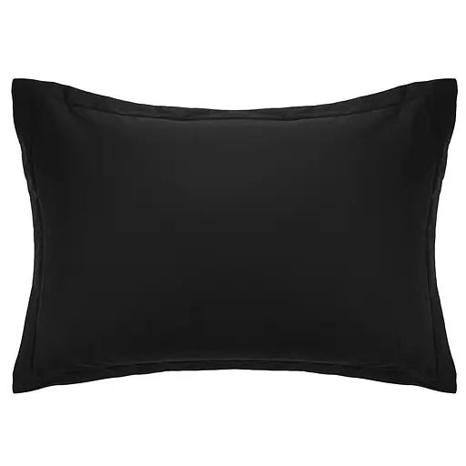 Наволочка Ardesto Mix&Match Premium, 50х70+5см, 100% хлопок, сатин, черный (ART5070PCL) - фото 1