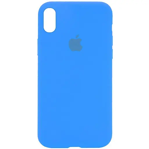 Чехол Silicone Case Full Protective AA для Apple iPhone XS Max 6.5 Голубой/Blue