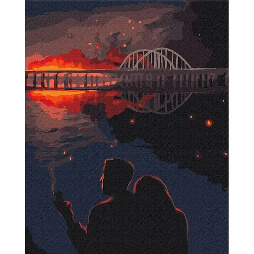 Картина за номерами Кримський міст Mariia Loniuk Brushme 40x50 см кольорова 000277001