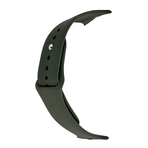 Ремешок Apple Watch Silicone 42/44/45/46/49 мм Dark Olive S (35) (34) - фото 2