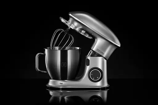 Тестомес миксер планетарный Zeegma PLANEET CHEF GREY 2200 Вт - фото 8