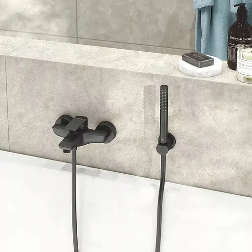 Смеситель для ванны Kludi Pure&Style черный мат 406813975 - фото 2