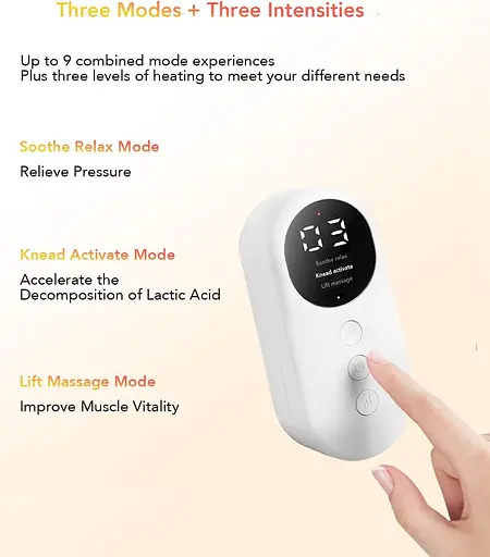 Масажер для ніг LINGTENG, компресійний масажер з підігрівом - фото 2