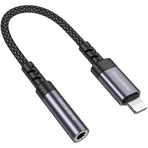 Перехідник Borofone BV24 3.5 мм мама айфон Lightning тато
