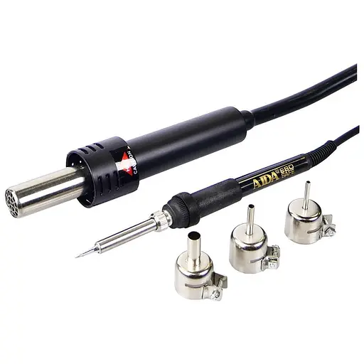 Паяльная станция Aida 852D+ компрессорная, фен, паяльник - фото 3