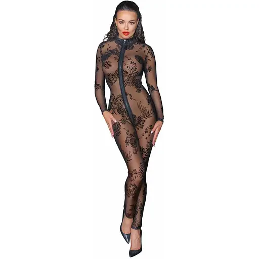 Бодистокинг Noir Handmade F237 Long tulle overall - L - фото 4