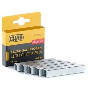 Скобы для степлера Сила 10х11.3х0.7 мм закаленные квадратные 1000 шт.