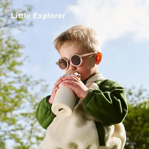 Термос детский Babymoov с трубочкой металлический 350 мл бежевый (A005010) - фото 5