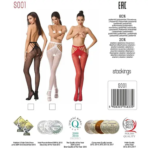 Эротические колготки-бодистокинг Passion S001 Black - фото 7