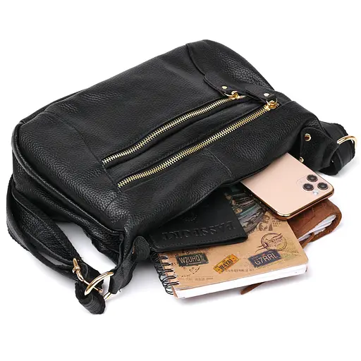 Сумка кожаная женская Vintage 30х20х9 см sum0020311 - фото 5