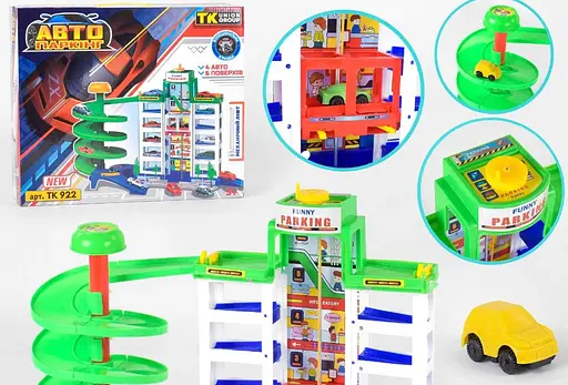 Гараж "TK Group", 4 машинки, аксессуары TK922 - фото 2