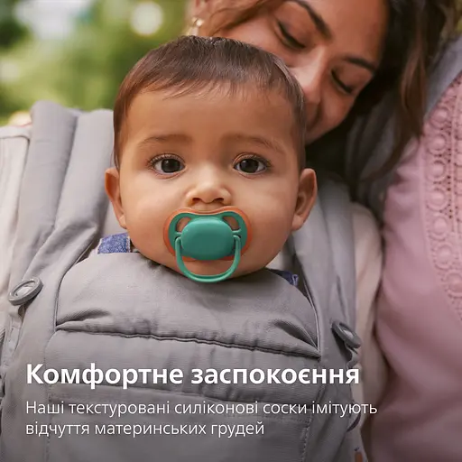 Пустушка Philips Avent Ultra Air 6-18 міс. 2 шт. блакитна з зеленим (SCF087/10) - фото 7