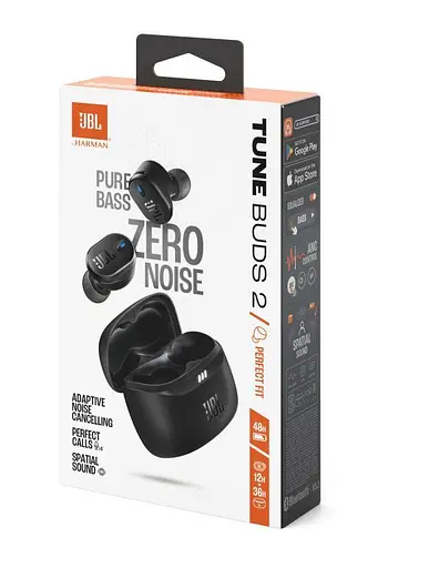 Навушники бездротові JBL Tune Buds 2 (JBLTBUDS2BLK) чорні - фото 9
