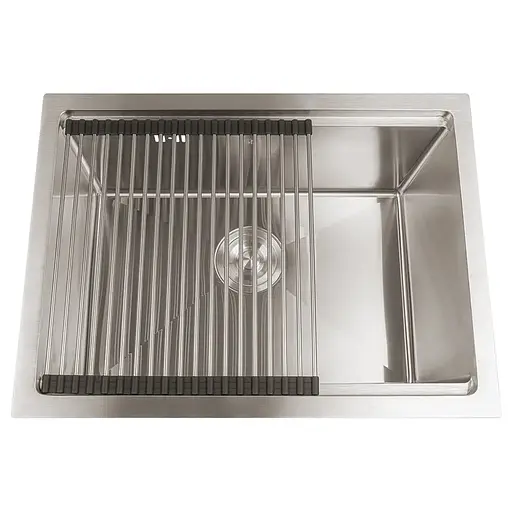 Кухонна мийка з нержавіючої сталі 1.5 мм під стільницю Nett NS-5742, Нержавіюча сталь - фото 7