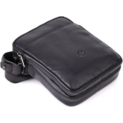 Вертикальна чоловіча сумка через плече із натуральної шкіри TONY PEROTTI 15,5х20х5,5 см sum0028963 - фото 5