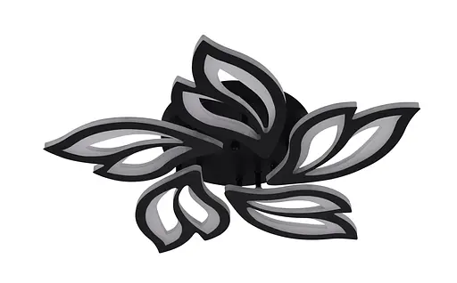 Люстра светодиодная акриловая VALESO V X6078-5 BK черная - фото 4