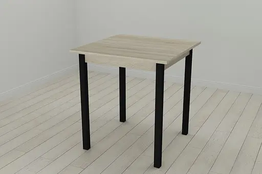 Стіл кухонний Ferrum-decor Дієго 75x70x70 Чорний ДСП Сонома 16мм (FRD-106300) - фото 5