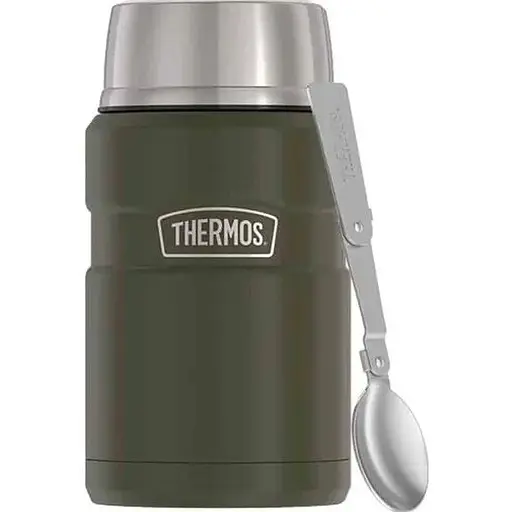 Термос для їжі Thermos з ложкою 710 Оливковий (1099-173057) - фото 1