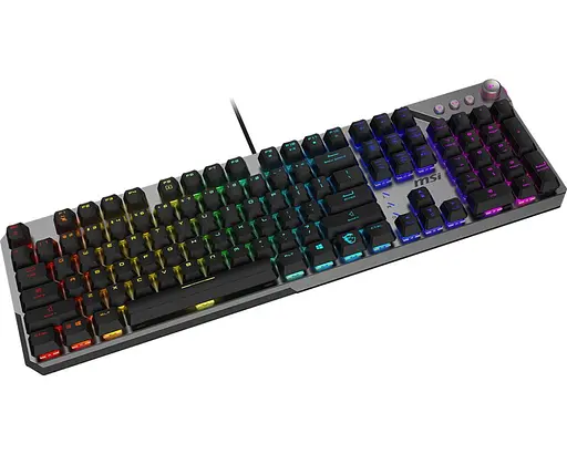 Клавиатура механическая MSI Strike600 Silent Kailh Midnight Pro Tactile Switchets RGB Black/Grey - фото 3