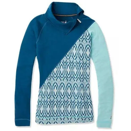 Термокофта Smart Wool Wm's Merino 250 Asym Top Nile Blue Medallion XS (1033-SW 15109.C17-XS)