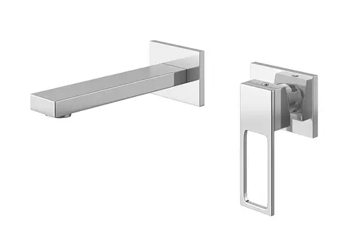 Змішувач для умивальника Kohlman Nexen хром + Box прихованого монтажу QW183U-20 Хром - фото 1