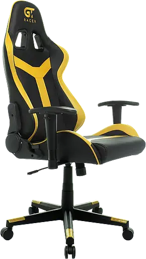 Геймерское кресло GT Racer черное с желтым (X-2527 Black/Yellow) - фото 2