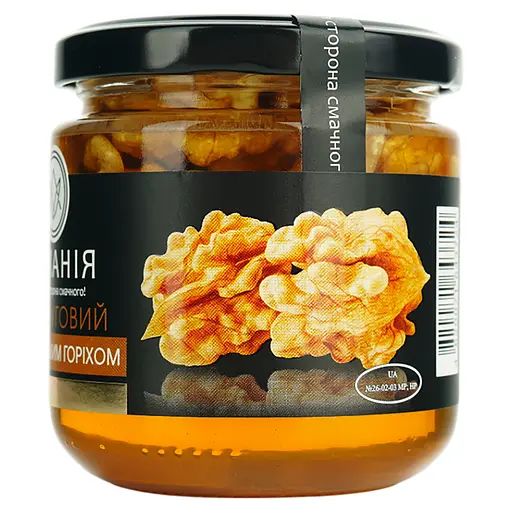 Мед Ascania Луговой с грецким орехом 250 г - фото 2