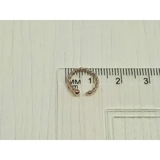 Золота сережка-пірсинг Dear в ніс Dear. 1056 - фото 3