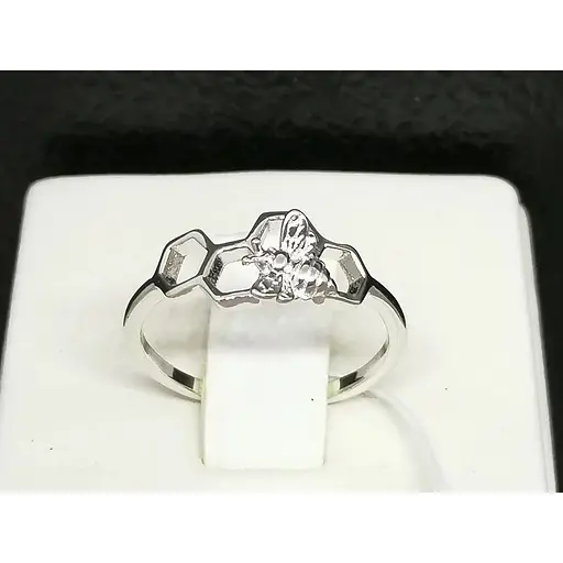 Серебряное кольцо Silvex 925 Пчелка. Артикул К2/1120 16 - фото 4