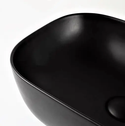 Умивальник Dusel Lindi 490151В, Чорний матовий - фото 3