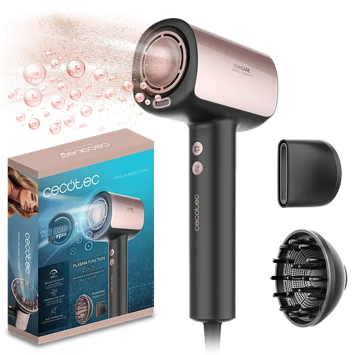 Фен CECOTEC DryGlam Nano Plasma Black