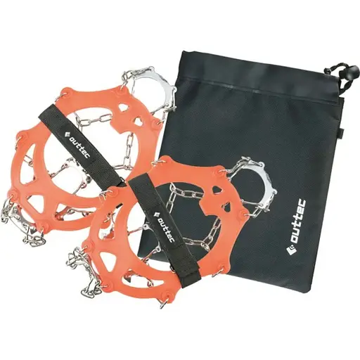 Ледоступы Outtec р.М (35-40) с ремешком оранжевый